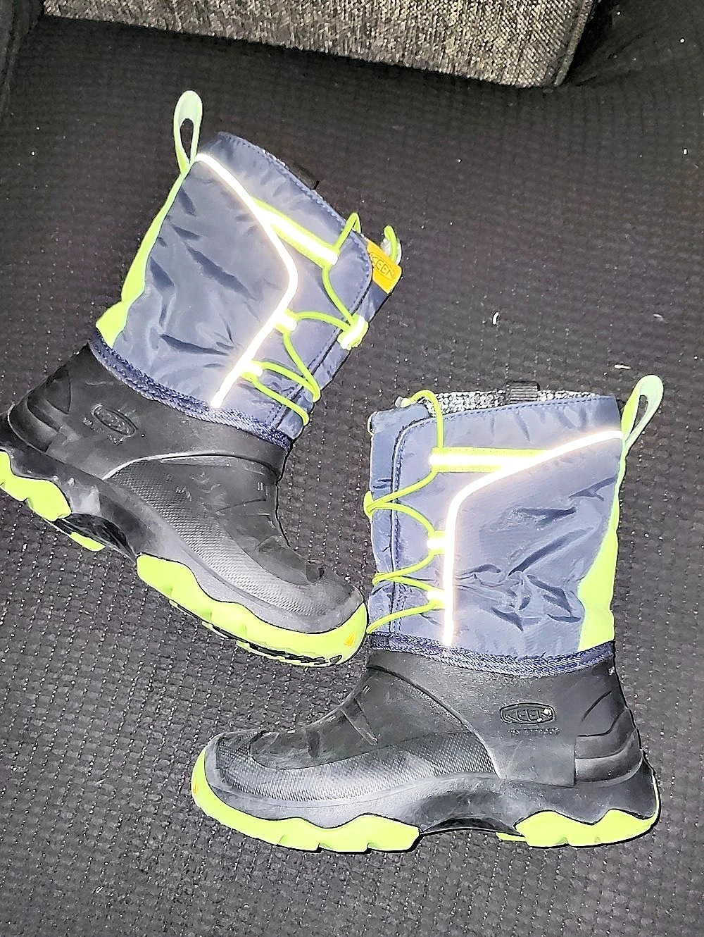 Keen Kids Skua? Waterproof Winter Boot Black & Green